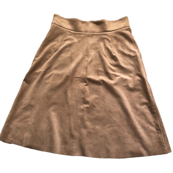 Wilfred Brown Suede Mid-length Skirt - Picture 2 of 6